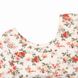 3/4 sleeves floral little girls tutu dress 4 layer tulle toddler princess dress