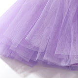Purple Summer Baby Girls Tutu Dress Tulle  Toddler Birthday Tea Party Dress