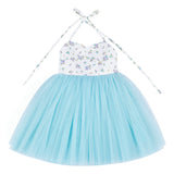 Baby Girls Dress Light Blue Toddler Tutu for Wedding Birthday Party