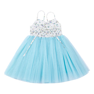 Baby Girls Dress Light Blue Toddler Tutu for Wedding Birthday Party