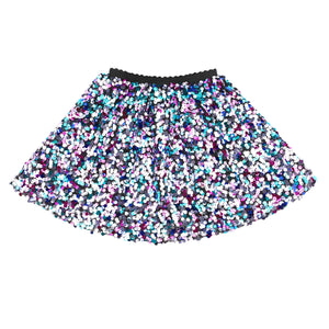 Sequin Girls Skirt Rainbow Mini Sparkle Skirt for 1- 12 Years old
