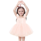 Flofallzique Toddler Tulle Dress Summer Pink Birthday Party Little Girls Tutu Dress for 0-8 Years