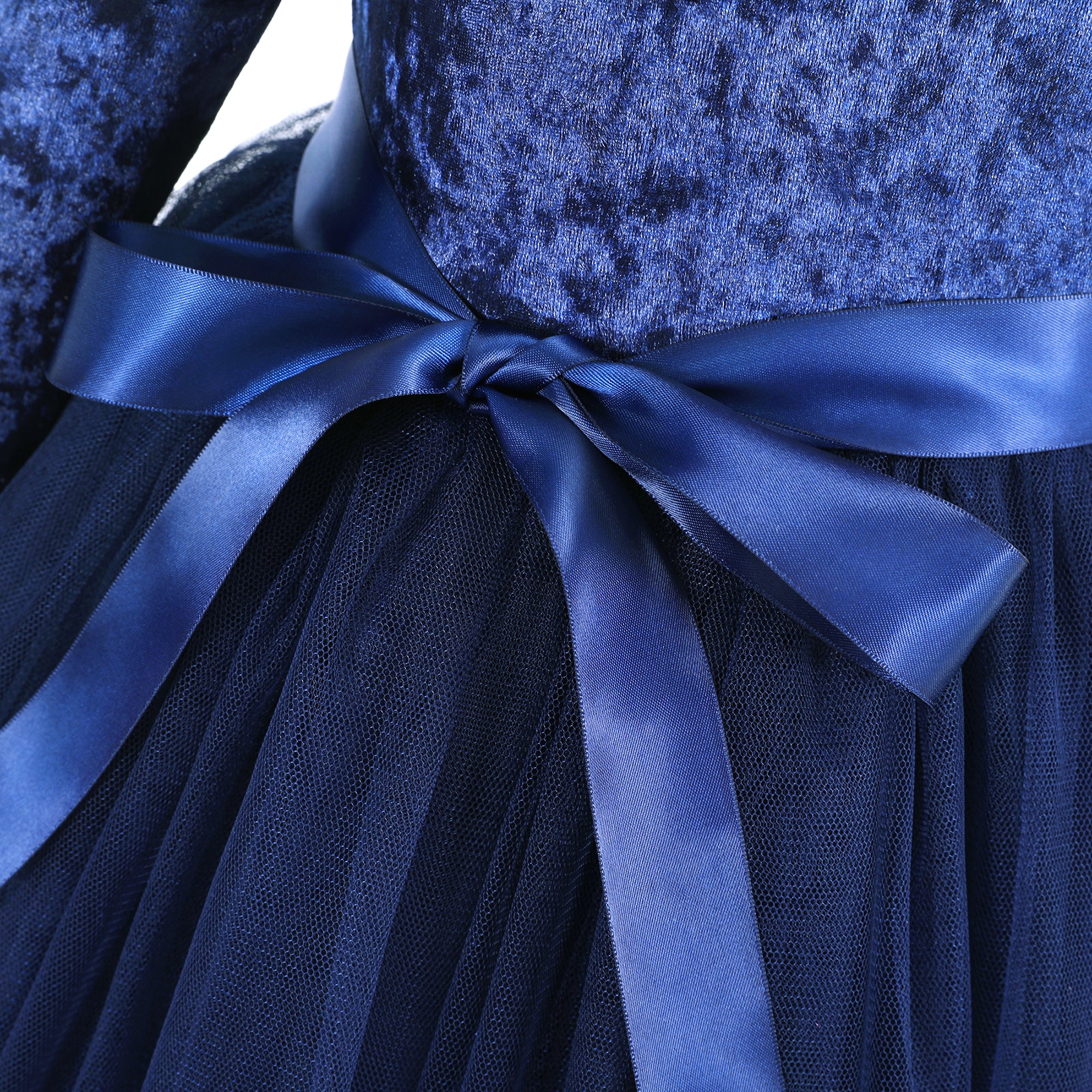 Flofallzique Little Girls Tulle Dresses Long Sleeves Ruffle Toddler Ve